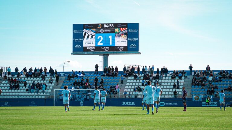 El Atlético Baleares ganó en liga al líder del grupo III de 2ªRFEF a la UD Poblense