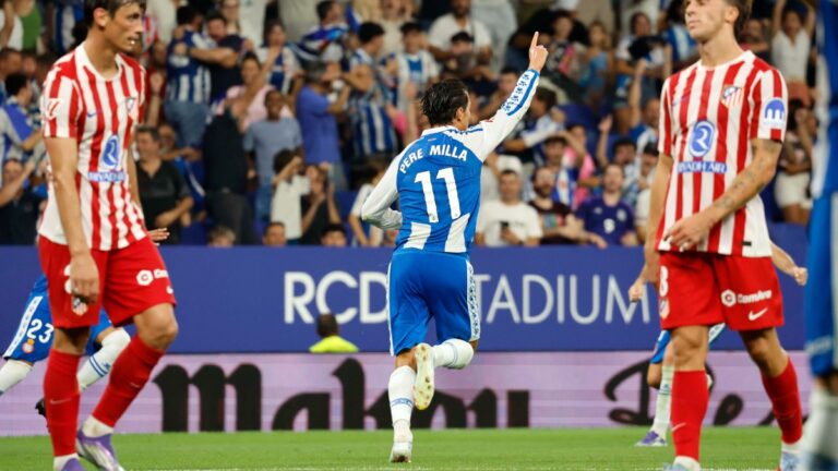 El Espanyol le planta cara al Atlético de Madrid Pere Milla puso el empate en marcador en el Espanyol - Atlético de Madrid de la temporada pasada