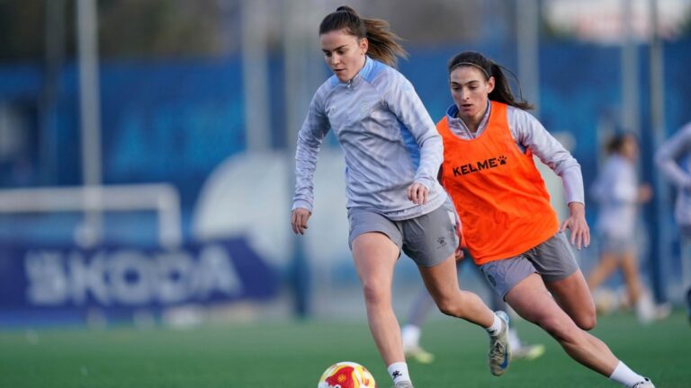 El Espanyol Femenino prepara un partido de Liga F en la CE Dani Jarque