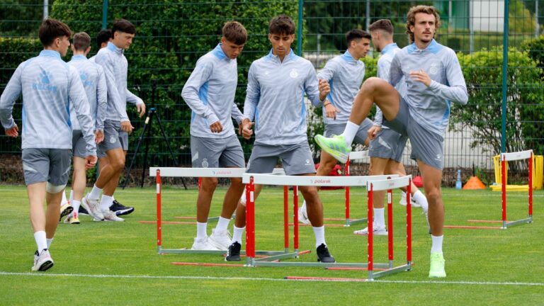 El Espanyol realiza su primer entrenamiento en Alemania