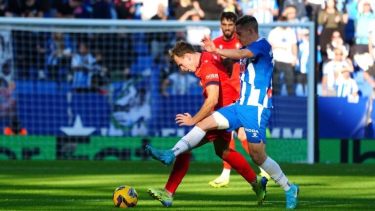 Espanyol y CA Osasuna se repartieron los puntos en un duelo de mucha lucha