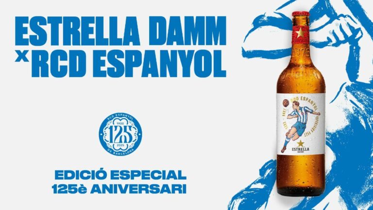 Estrella Damm presenta una edición limitada por el 125 aniversario del Espanyol