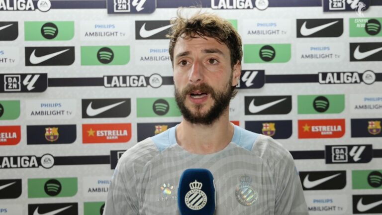Fernando Calero atiende a 'Espanyol Media' en el Camp Nou