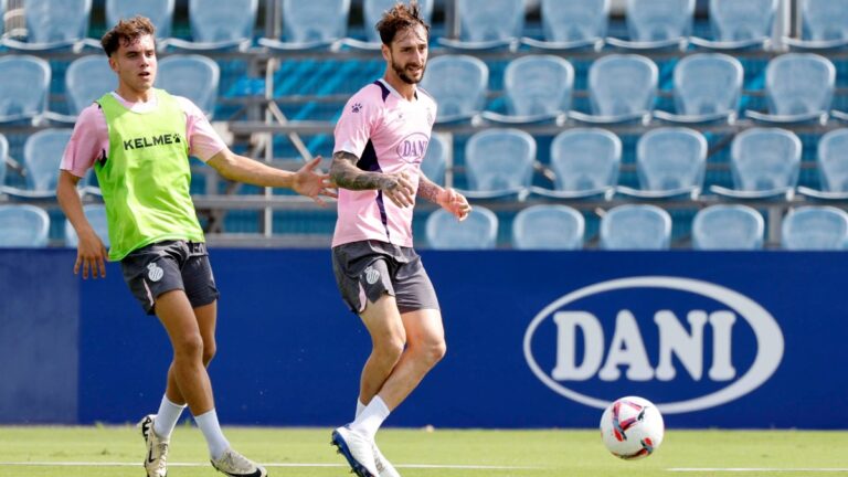 Fernando Calero ha sido la novedad en los primeros minutos de un entrenamiento pensando en el Getafe CF