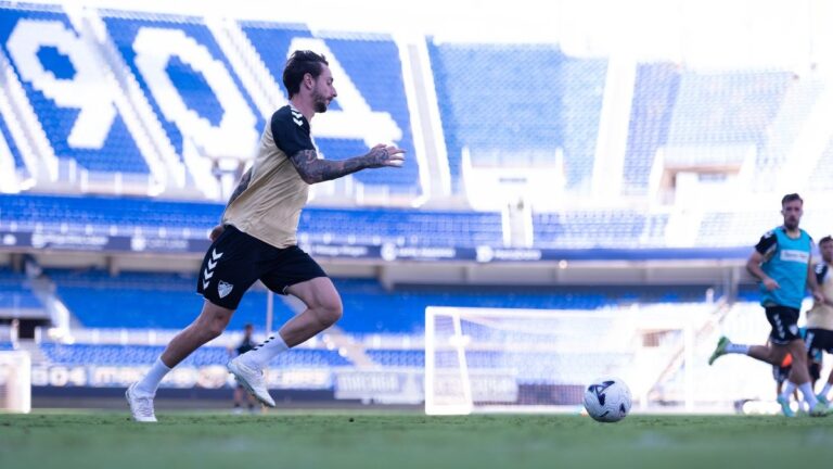 Fernando Calero: «El Espanyol con Manolo tiene las ideas muy claras» Fernando Calero, en La Rosaleda