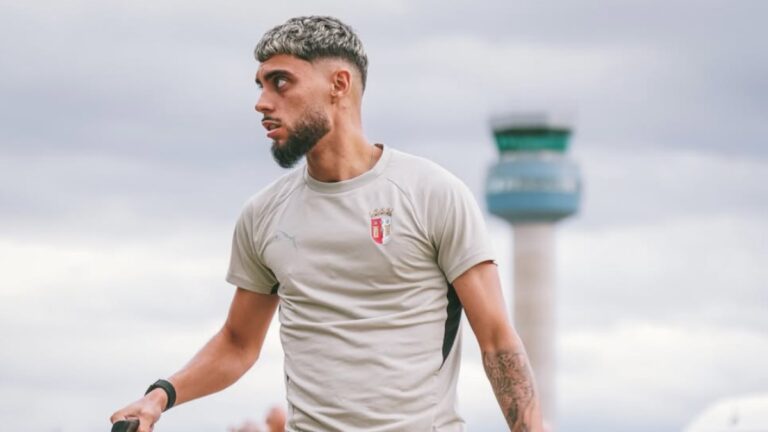 Gabri Martínez, con el Sporting de Braga