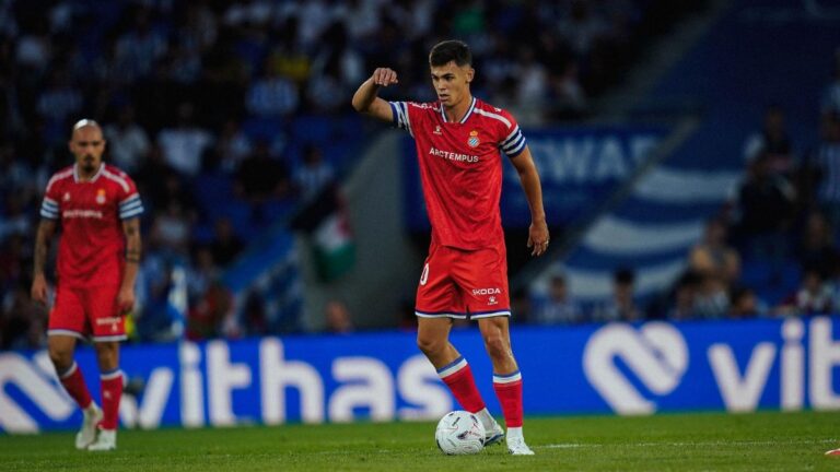 Gabriel Moscardo, en el Real Sociedad - Espanyol