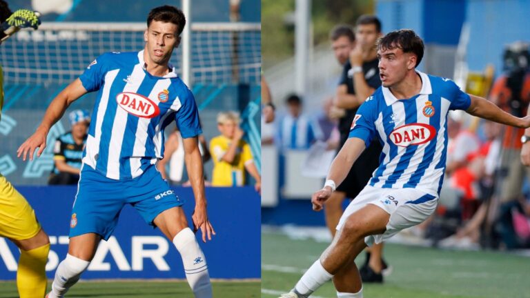 Gastón Valles e Ian Forns tuvieron minutos en pretemporada en el Espanyol - Huesca