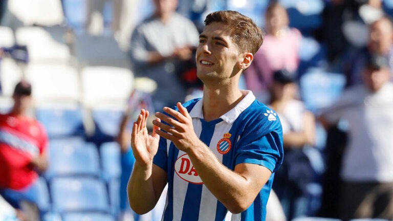 José Gragera en el último encuentro contra el RCD Mallorca