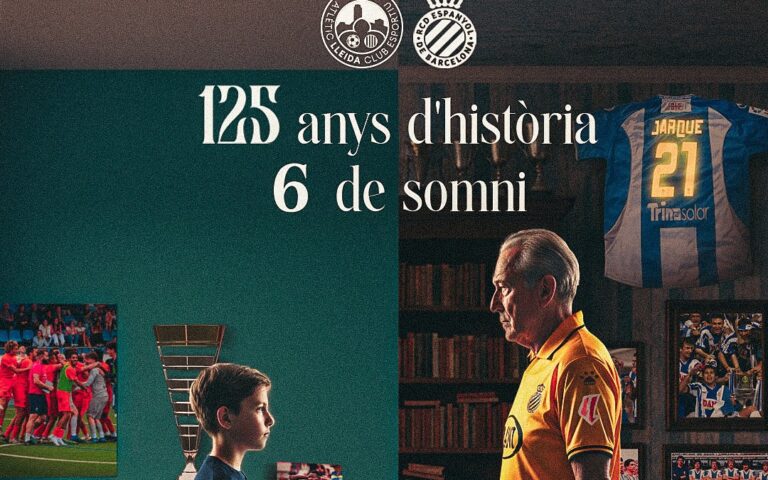El Espanyol visitará el Camp d'Esports para enfrentarse al Atlètic Lleida en la primera eliminatoria de la Copa del Rey