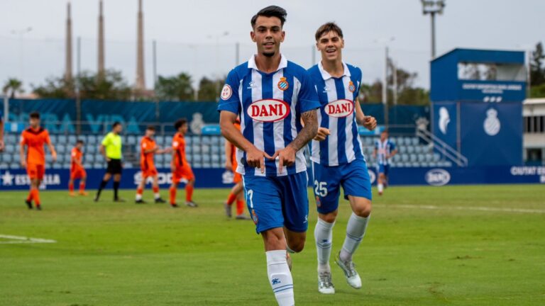 Dos goles de Hugo Burgos dieron el triunfo al Juvenil A del Espanyol