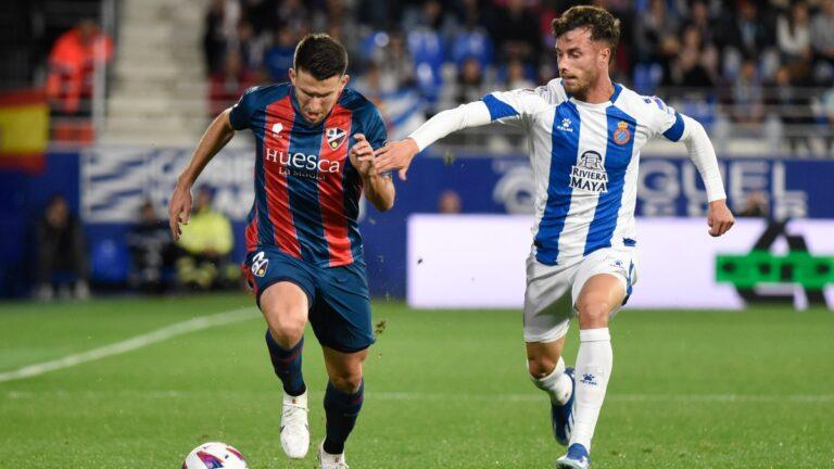 SD Huesca y Espanyol empataron en un duelo que fue de menos a más