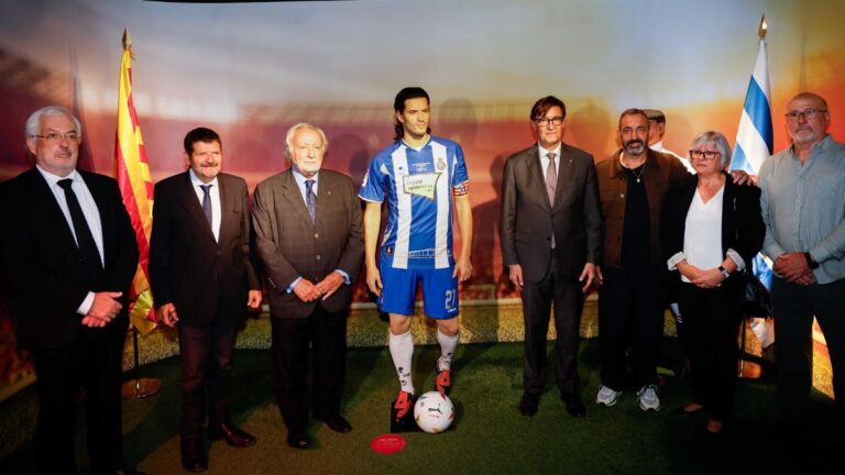 Inauguración de la figura de cera de Dani Jarque en el Museu de Barcelona