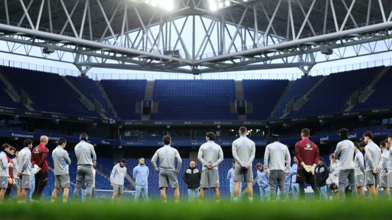 El Espanyol crece ligeramente en el reparto televisivo El Espanyol prepara un partido de LaLiga en el RCDE Stadium