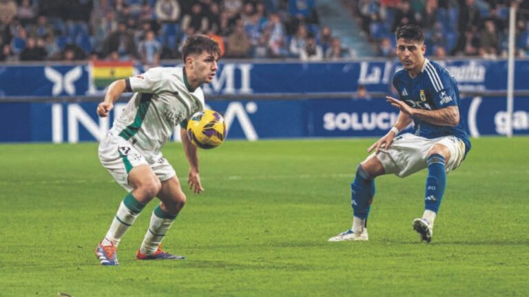 Javi Hernández, el único de los cedidos del Espanyol que ha sonreído esta jornada