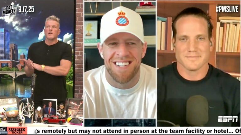 JJ Watt habla del Espanyol en Estados Unidos en un ambiente divertido y emocional