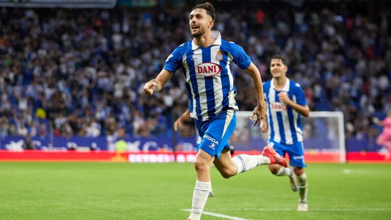 Jofre Carreras marcó su primer gol en Primera en el RCDE Stadium