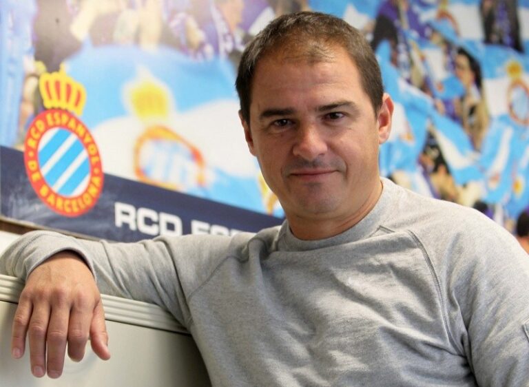 Jordi Lardín, en las instalaciones del Espanyol