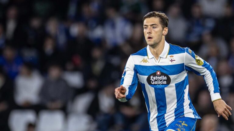 José Gragera, en un partido con el Deportivo de la Coruña