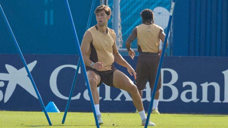 José Gragera elige salir cedido al Burgos CF José Gragera, durante los primeros días de la pretemporada con el Espanyol