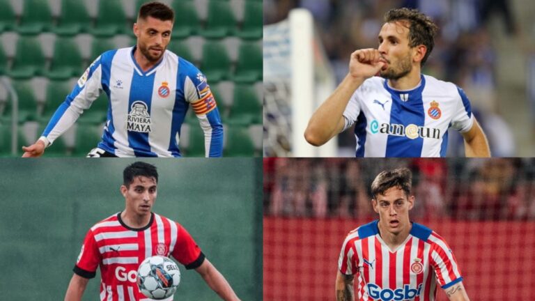 Pol Lozano, Ramon Terrats, David López y Cristhian Stuani saben lo que es defender las camisetas del Espanyol y el Girona FC