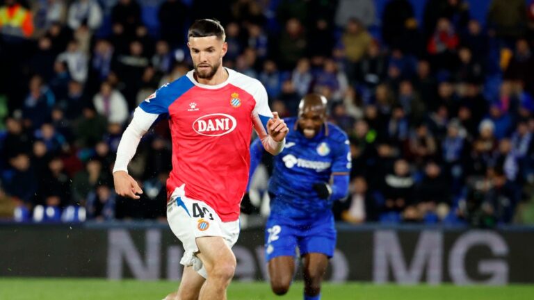 Justin Smith jugó toda la primera parte del Getafe - Espanyol