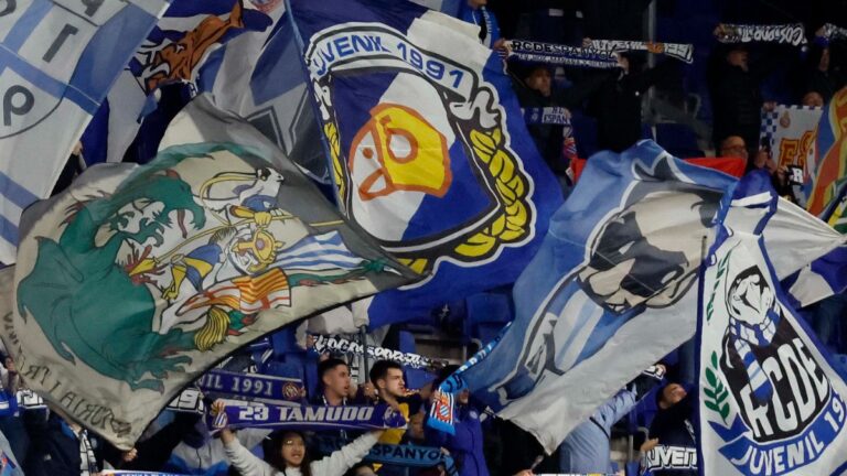 La Curva y la Juvenil, en el Espanyol - Girona FC del RCDE Stadium