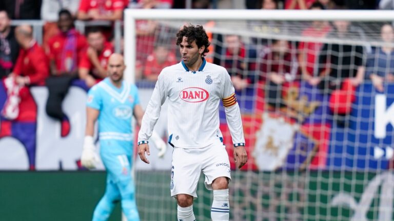 Leandro Cabrera fue el capitán del Espanyol ante CA Osasuna