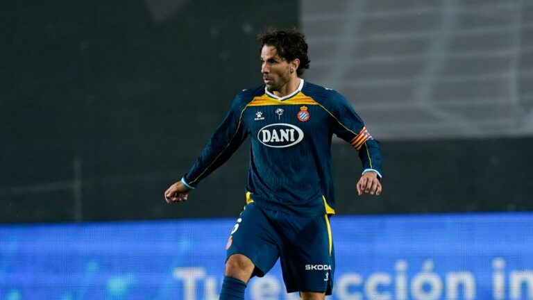 Leandro Cabrera, durante el Rayo Vallecano - Espanyol