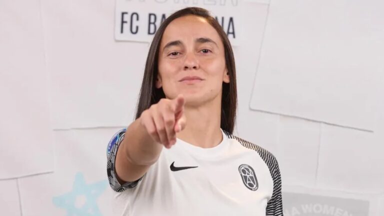 Lice Chamorro, en el media day de la Liga F con el FC Badalona Women