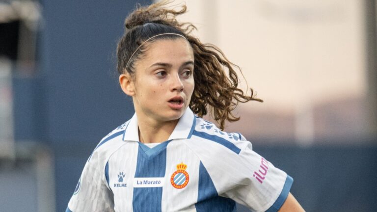 Lucía Vallejo, en el Espanyol Femenino - Madrid CFF