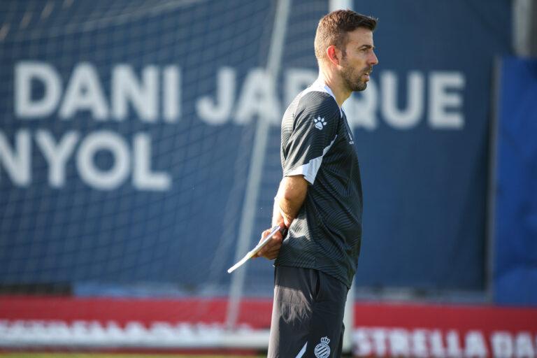 luis garcia espanyol primer entrenamiento