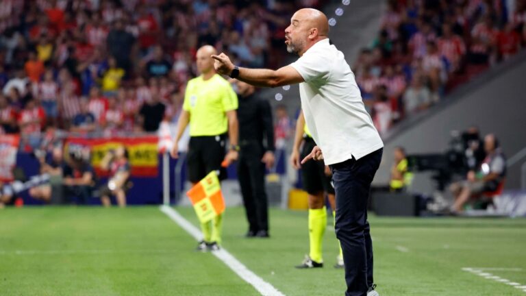 Manolo González se marcó contento con el punto ante el Atlético de Madrid