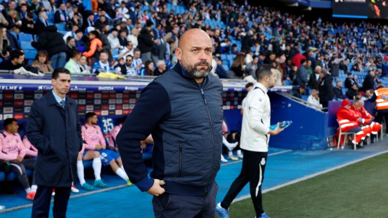 Manolo González en el RCDE Stadium