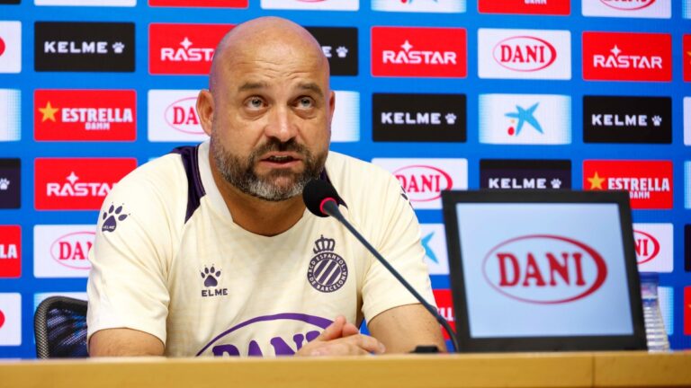 Manolo González, en la rueda de prensa previa al duelo contra el Rayo Vallecano