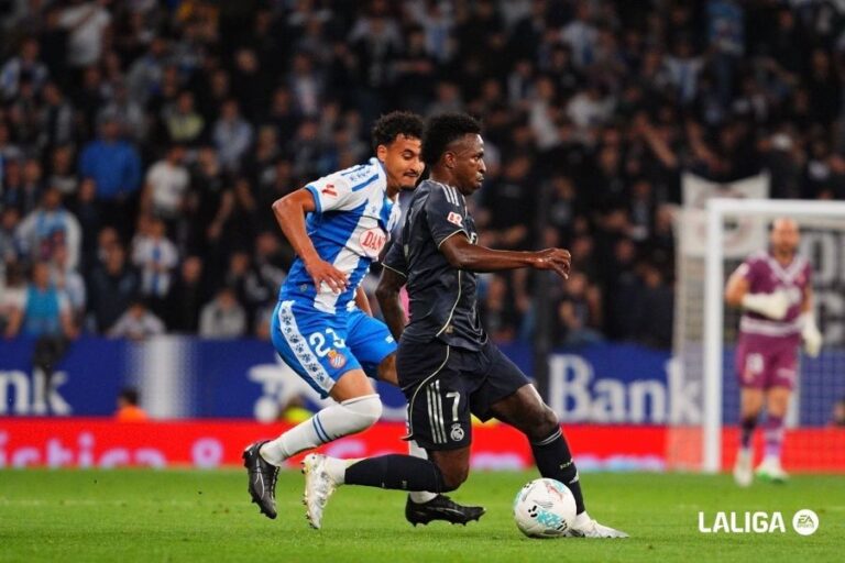 La polémica en el Espanyol - Real Madrid quedó protagonizada en una escena entre Omar El Hilali y Vinicius Jr.