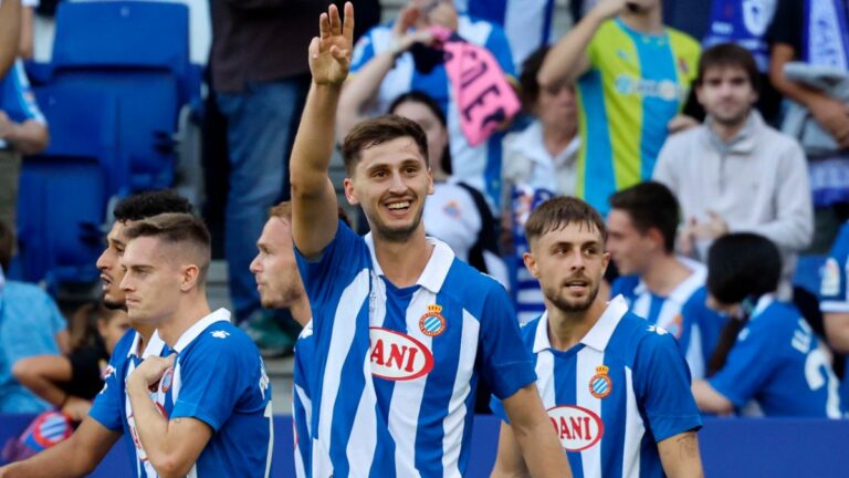 Marash Kumbulla se estrenó como goleador blanquiazul en el Espanyol - RCD Mallorca