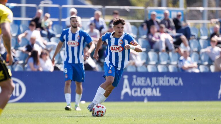 Marc Jurado, en un partido con el Espanyol B en la CE Dani Jarque