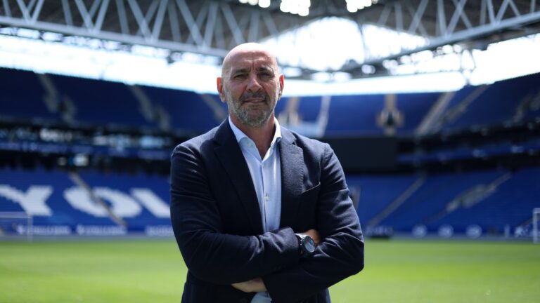 Monchi conoce el RCDE Stadium