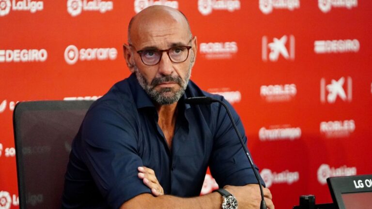 Monchi no descarta volver a LaLiga 'Monchi', en la sala de prensa del Ramón Sánchez-Pizjuán