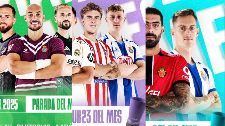 El Espanyol da pasos en casi todas sus líneas El Espanyol cuenta con una triple nominación por LaLiga en el mes de octubre con Marko Dmitrovic, Clemens Riedel y Pol Lozano