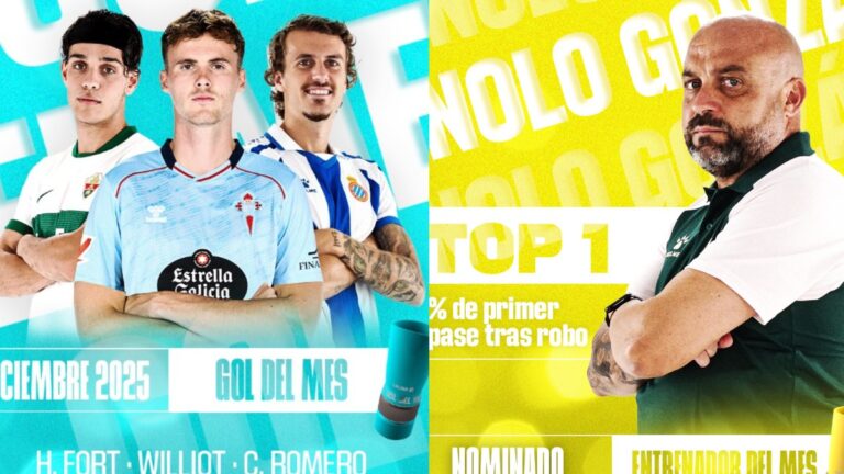 Manolo González y Carlos Romero representan al Espanyol en los premios de LaLiga