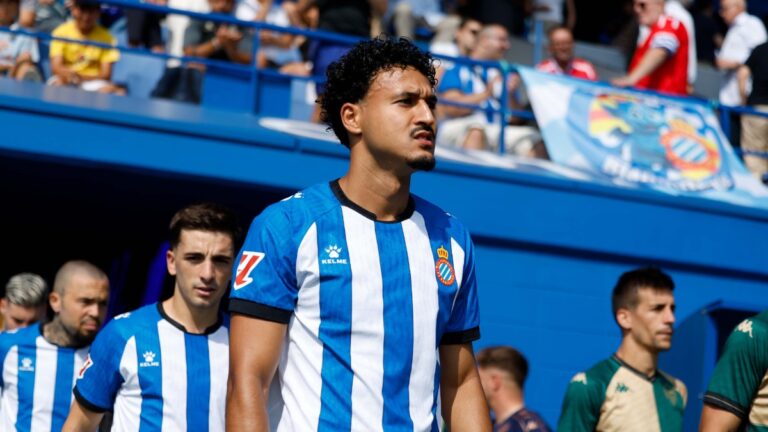 Omar El Hilali, en el amistoso ante el Espanyol - CE Sabadell