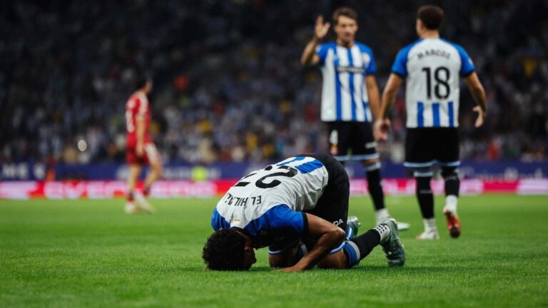 Omar El Hilali, al enterarse de su no gol ante el Sevilla FC