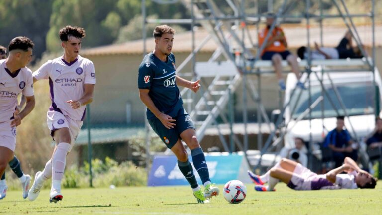 Omar Sadik jugará cedido en la AD Ceuta Omar Sadik, en el amistoso entre el Espanyol y el Girona FC