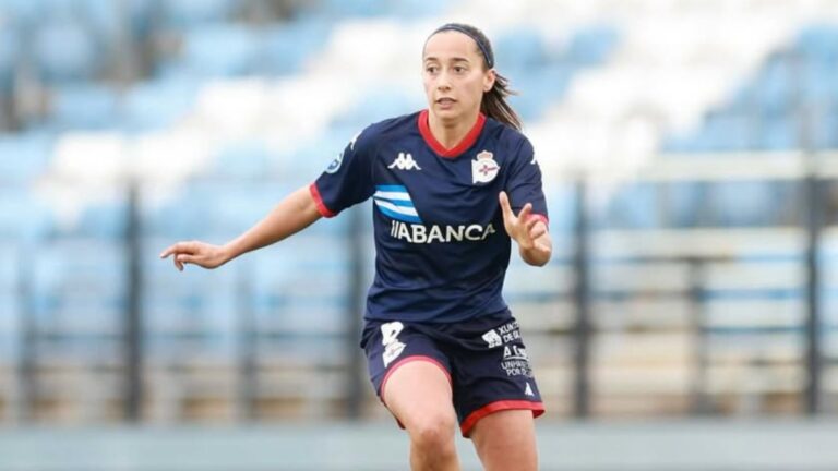 Paula Gutiérrez, en el Real Madrid - Deportivo A Coruña