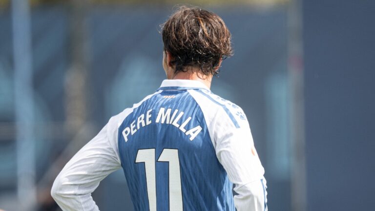 Pere Milla tuvo minutos en el Espanyol 3-1 Pau FC