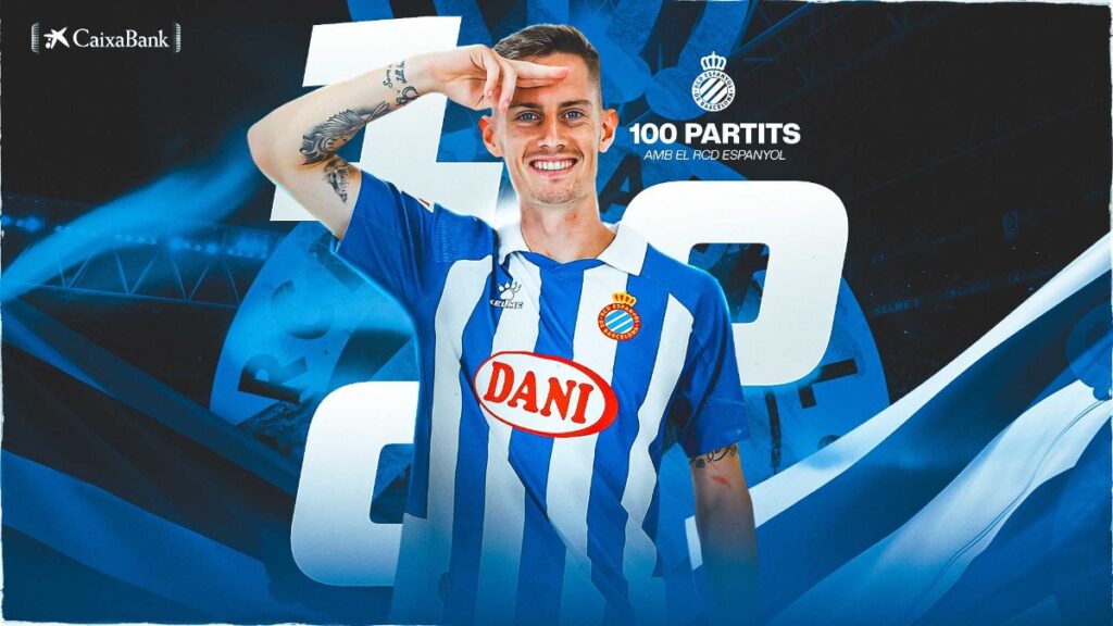 Cien veces Pol Lozano 1 Pol Lozano celebra sus 100 partidos con el Espanyol