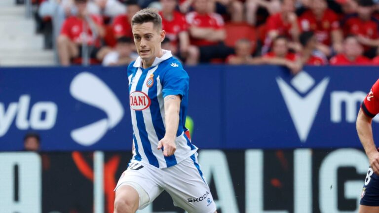 Pol Lozano jugó 55 minutos en el CA Osasuna - Espanyol