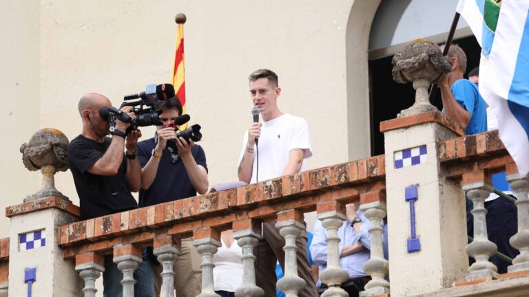 Pol Lozano fue el pregonero de l'Aplec de Penyes